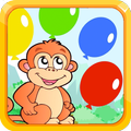 Balloons monkey story - pop ball by ball.