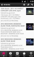 YG Family Live Concert Affiche