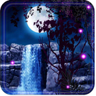 Night Waterfall LWP icône