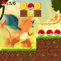 Temple ChariZard Smash Jungle ポスター