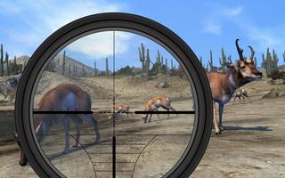 🦌Jungle Sniper Hunter Wild 3D Affiche