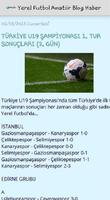 برنامه‌نما Yerel Futbol Amatör Blog Haber عکس از صفحه