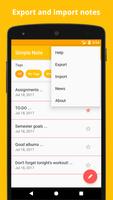 Simple Note capture d'écran 3