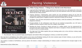 Facing Violence / Rory Miller ภาพหน้าจอ 1