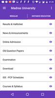 برنامه‌نما Madras University Info عکس از صفحه