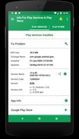 Play Services & Play store Information پوسٹر