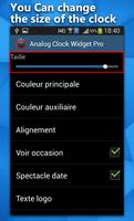 Analog Clock Widget: Free capture d'écran 2