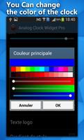 Analog Clock Widget: Free capture d'écran 3