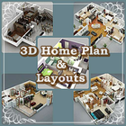 3D Maison Layouts 2016 icône