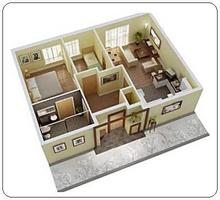 3D Minimalist Home Plan 2018 اسکرین شاٹ 1