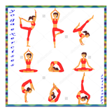 yoga exercises icon