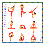 Ejercicios de yoga icono