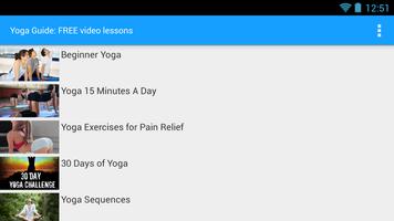 Yoga Guide: FREE Video Lessons captura de pantalla 3