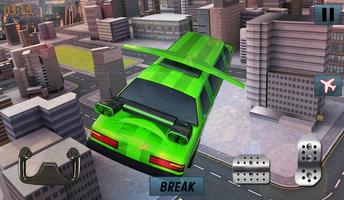 Free Limo Flying car Games Affiche