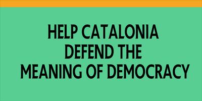 Poster Catalonia & Democracy +