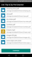 Lite 7z & 7Zip File Extarctor capture d'écran 1