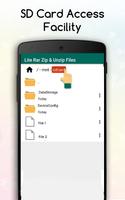 Lite Rar Zip & Unzip File تصوير الشاشة 1