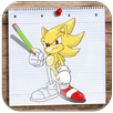 How to Draw and Colour Sonic APK