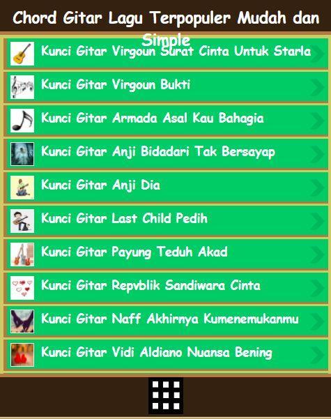 Kunci Gitar Mudah Lagu Populer For Android Apk Download