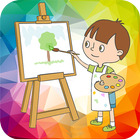coloring pages for kids آئیکن
