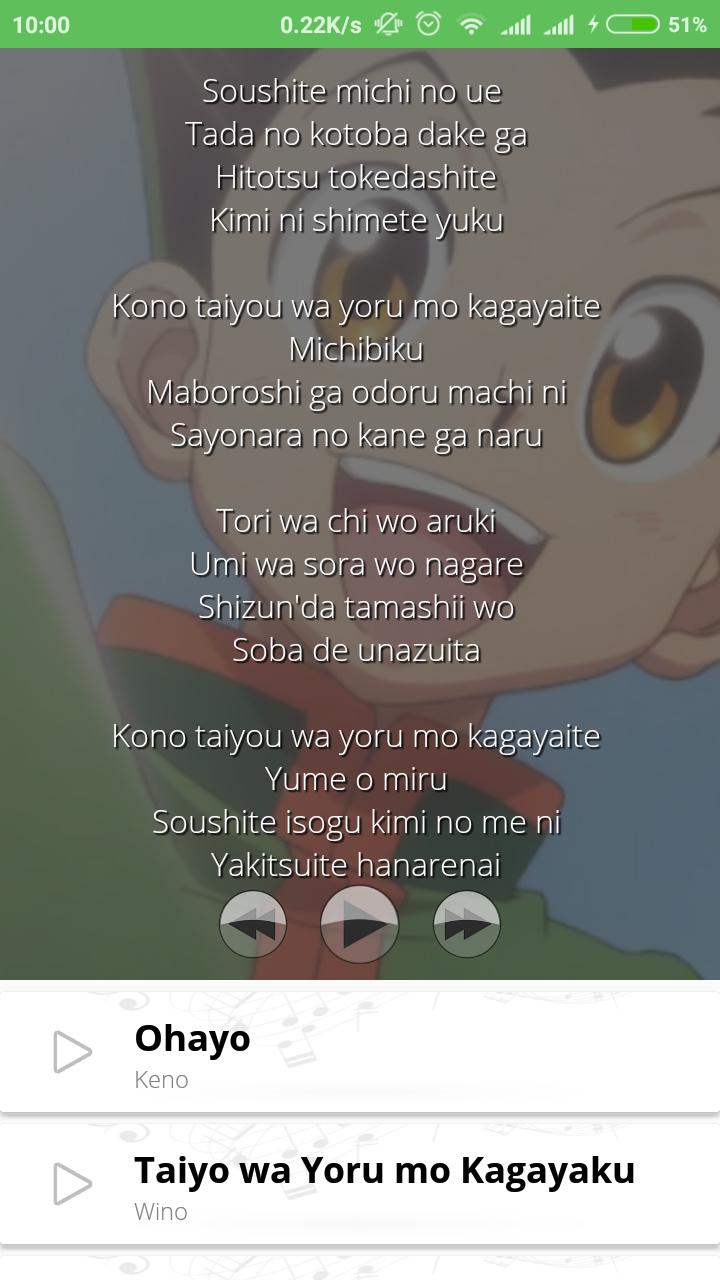 Hunter X Hunter Opening Theme Song✨ Credits to Anime Lyrics