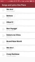 Songs and Lyrics - One Piece syot layar 2