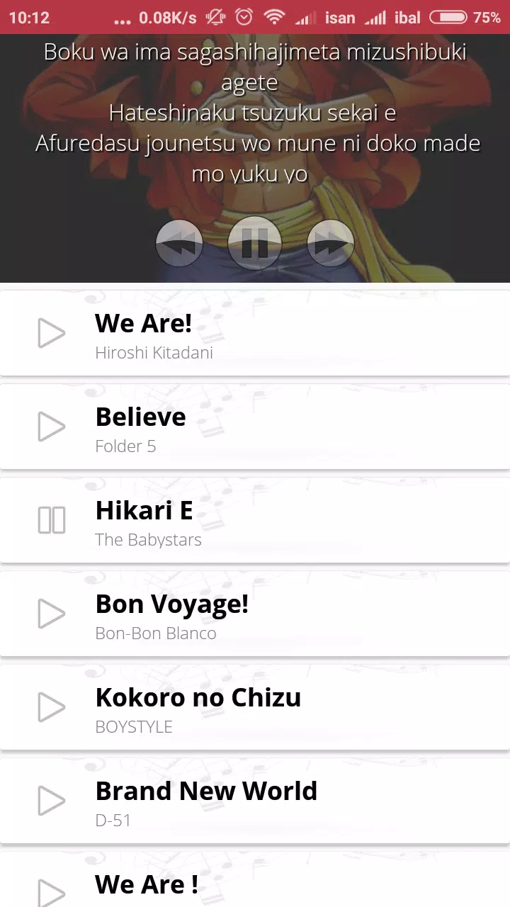 Songs And Lyrics One Piece For Android Apk Download