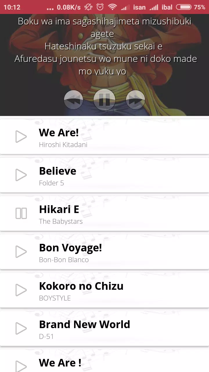 Songs and Lyrics - One Piece APK for Android Download