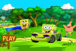 Racing Car SpongyBob اسکرین شاٹ 2