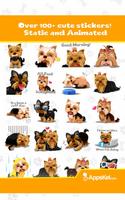 Yorkie Emoji - Yorkshire Terrier Dog Stickers capture d'écran 1