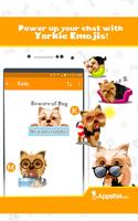 Yorkie Emoji - Yorkshire Terrier Dog Stickers capture d'écran 2