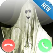 call from scary ghost prank icon