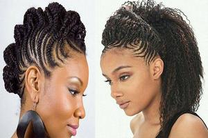پوستر Cornrow braid hairstyles