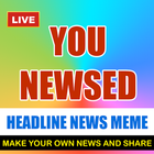 YouNewsed - Headline News Meme-icoon