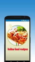 Poster Italian food recipes