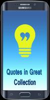 Quotes in Great Collection Plakat