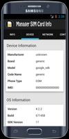 Manager SIM Card Info اسکرین شاٹ 1