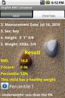 Child Adult BMI Calculator اسکرین شاٹ 1