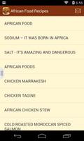 Awesome African Food Recipes постер