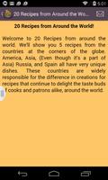 Recipes from Around the World ภาพหน้าจอ 1