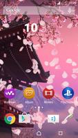 Sakura theme Xperia Launcher captura de pantalla 1