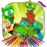 crazy a police coloring book