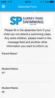 Surrey Park Swimming App capture d'écran 2