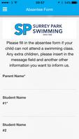 Surrey Park Swimming App اسکرین شاٹ 2