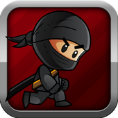 spring ninja jump icon