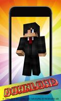 Skins of YouTube bloggers for Minecraft Affiche
