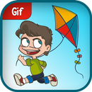 Kites GIF: Uttarayan GIF aplikacja