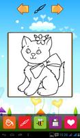 Cute Cats Coloring Games captura de pantalla 3