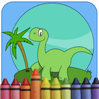 Cute Dinosaur Coloring Games icône