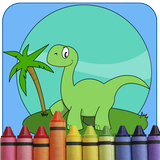 Cute Dinosaur Coloring Games ikon